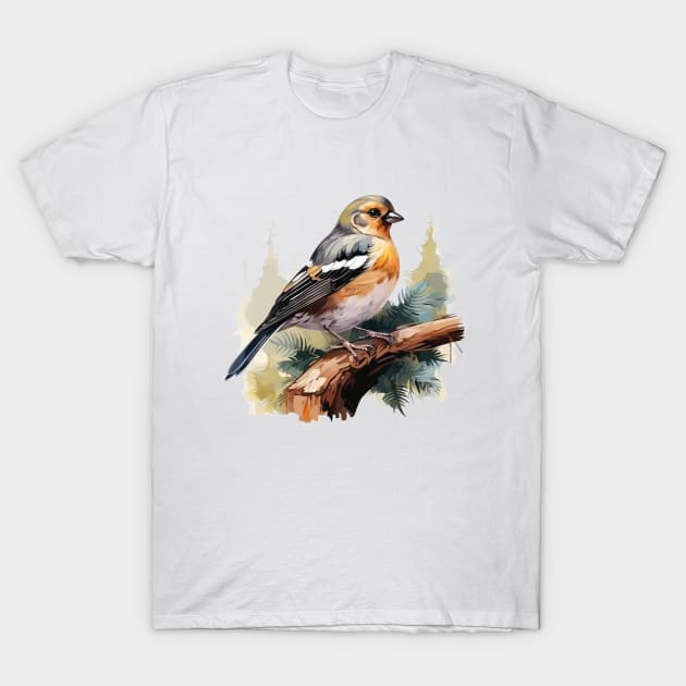 Finch Bird T-Shirt by zooleisurelife